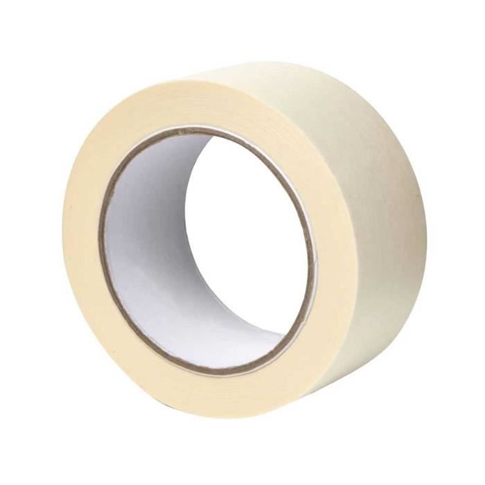 Crepe Paper Masking Tape - Surface Protection During Decoration Painting Work - 50mm X 50m - Beige