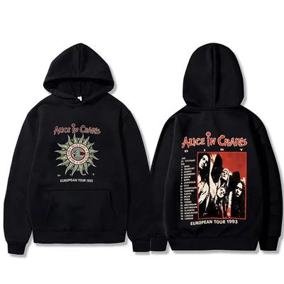 Худи Alice in Chains Dirt Tour 1993 Мужское Женское 90-е Готика Панк Поп-музыка Стритвир Мужская Мода Оверсайз Худи
