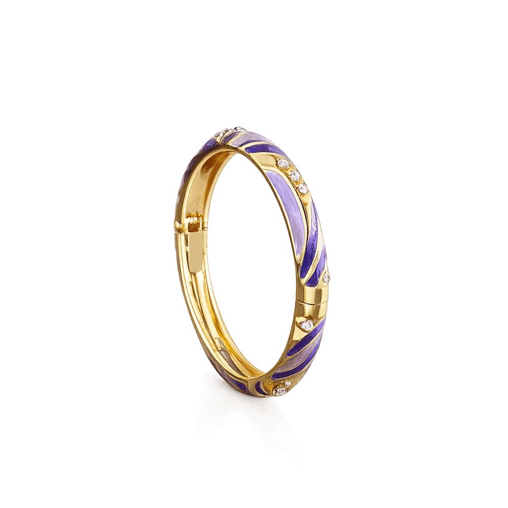 Colorful Enamel Cloisonne Bracelet Dainty Rhinestone Inlay Oil Dipping Cuff  Women