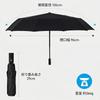 SORAMOYU Automatic Folding Umbrella for Men and Women, 8-Rib, Wind Resistant, Lightweight, Black