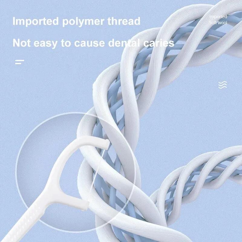 100/300/500 шт. одноразовая зубная нить для чистки межзубных промежутков, правильный уход за полостью рта, портативная зубная нить для повседневной жизни
