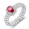 Кольцо из серебра 925 пробы Модное Искрящееся Циркон AAA Высокое Качество Для Женщин Кольца Свадебные Изящные Ювелирные Изделия Аксессуары Подарок на Вечеринку