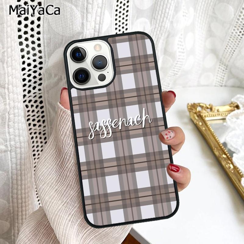 Чехол для телефона Outlander Fraser Tartan Plaid Sassenach Для iPhone 17 Air 16 16e 15 plus 11 12 13 14 pro max coque