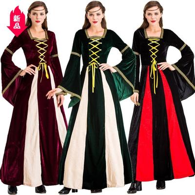 Halloween Greek Goddess Costume Dress Women Vintage Theater Stage Performance Outfit