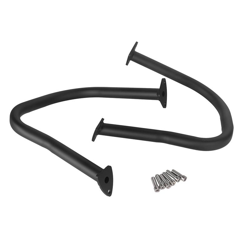 Black/ Chrome Motorcycle Rear Highway Bars Saddlebag Rail Guard Bumper For Indian Chief Vintage Chieftain 14-19 Roadmaster