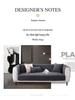 Non-Slip Gray Chenille Sofa Cushions with Modern, All-Season Light Luxury Cover
