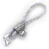 Crystal Car Key Chains for Ladies Women Key Fob, Key Chain Ring Strap