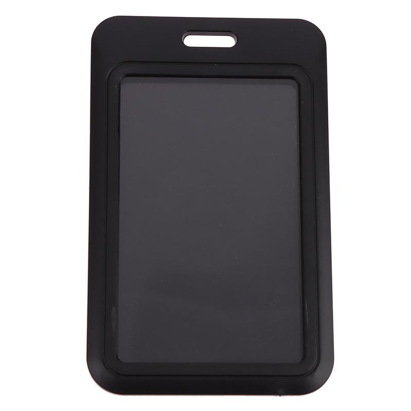 1 шт. Двусторонняя обложка для кредитной карты, жесткие пластиковые держатели для бейджей с прорезью для бейджа для персонала мероприятия, держатель для удостоверения личности, ремешок для пропуска