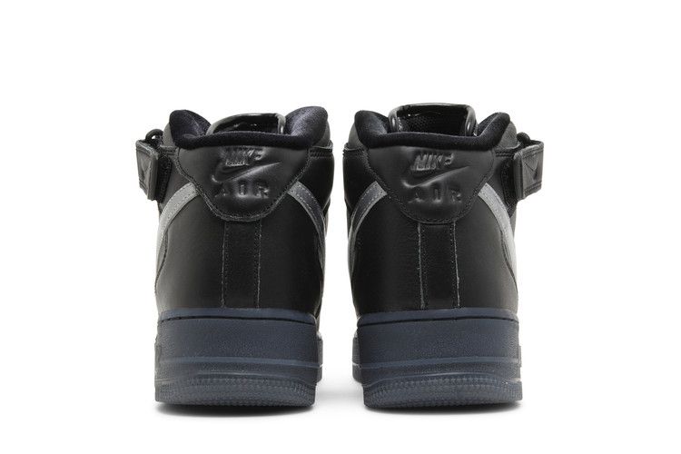 Мужские кроссовки Nike Air Force 1 Mid PRM Черный Металлик Серебристый Черный/Металлик Серебристый-Гипер Розовый