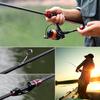 SOUGAYILANG Portable 4-section Fishing Rod 2.1M Fishing Rod Carbon Fiber Spinning Fishing Rod Fishing Gear