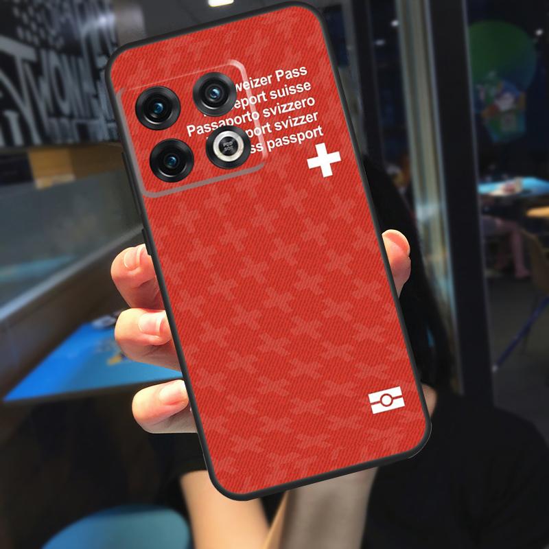 Switzerland Swiss Flag Funda For OnePlus 10T 8T 9RT 12 13 13R 11 9 10 Pro OnePlus Nord 4 CE 2 3 Lite N20 N30 Case