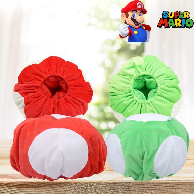 Cute Green And Red Mario Hat Plush Toy Doll For Kids And Adults