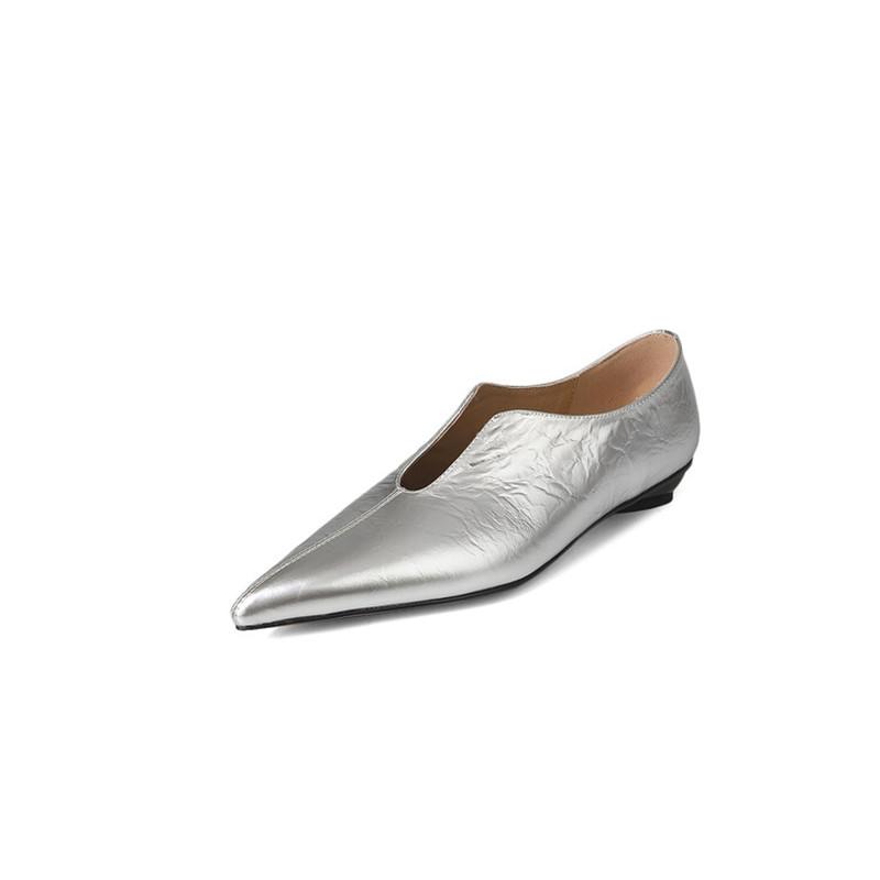 Модные Новые Весенние Женские Туфли из Коровьей Кожи с Острым Носком, Женские Туфли-Лодочки, Обувь для Женщин, Zapatos De Mujer, Модные Ретро Женские Туфли на Низком Каблуке