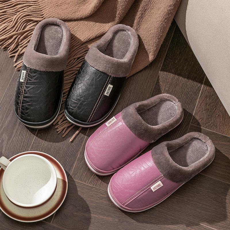 Модные роскошные сандалии, унисекс, тапочки, зимние, теплые, плюшевые, из ПУ кожи, водонепроницаемые, для дома, улицы, обувь для ходьбы, мужские, женские, размеры 36-47