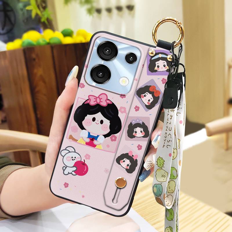 Cute Ring Phone Case For UMIDIGI G9 5G/Note9 5G Durable Fashion Design Back Cover Anti-knock Wrist Strap Shockproof