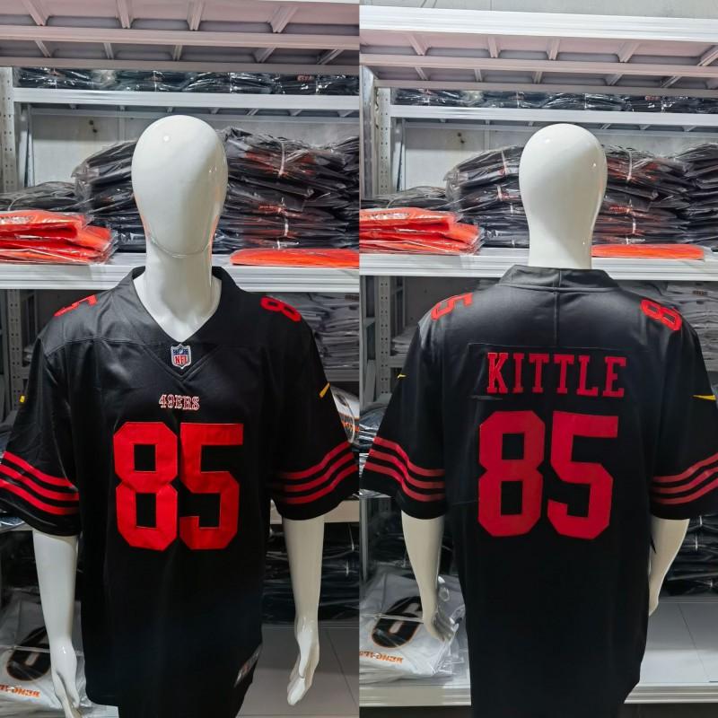 Mens NFL San Francisco 49ers Short Sleeve Jersey Embroidered Team Apparel Fan Wear Sports Gear