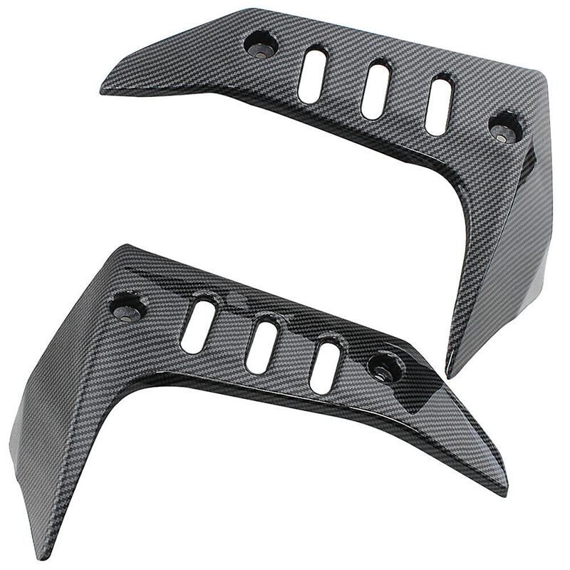 Для Kawasaki Z750 2004-2007 Углеродное волокно Мотоцикл Боковые крышки радиатора Защитные сетки Отделка Панель обтекателя Кожух Аксессуары