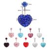 Heart-shaped Crystal Stainless Steel Umbilical Ring Navel Piercing Body Piercing Belly Button Rings