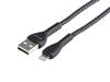WAYME Microfiber Braided Charging and Sync Cable, LED Backlight, 200cm, USB > Lightning