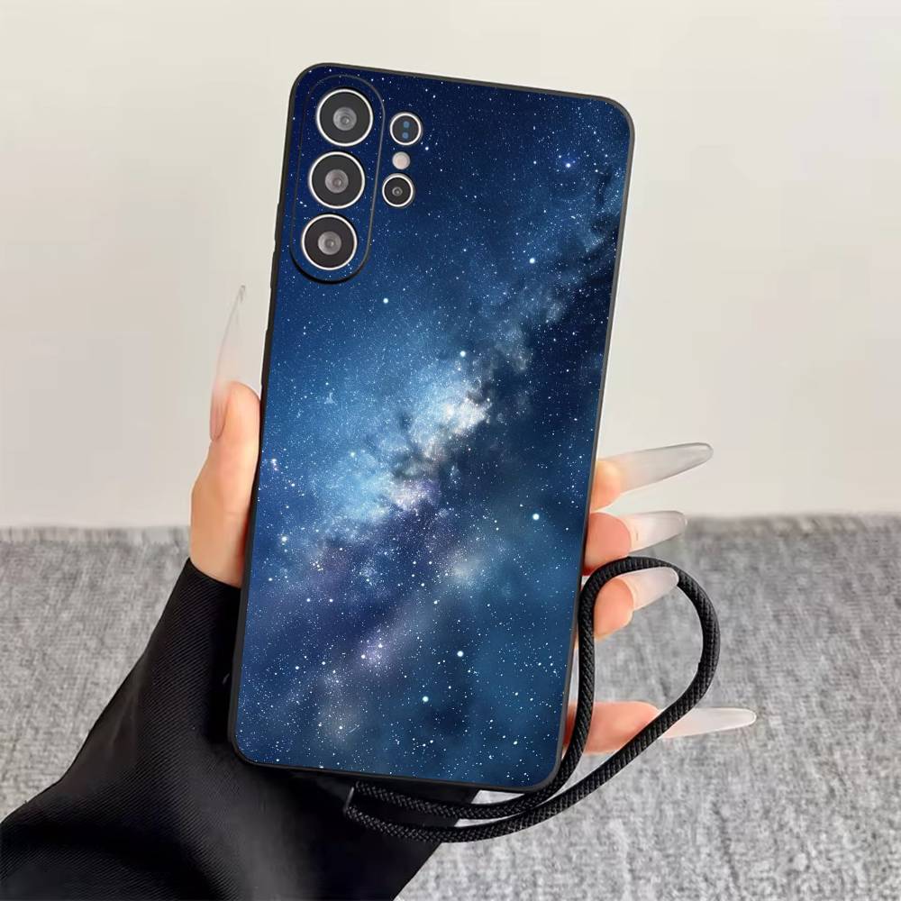 Чехол для телефона 'Космос для Галактической Вселенной' для Samsung S25, S24, S21, S22, S23, S30, Ultra, S20, Plus, Fe, Lite, Note, 10, Черный Чехол