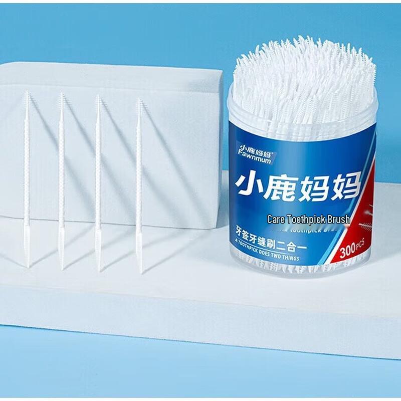 FAWNMUM 2-in-1 Disposable Dental Floss Picks, 900 Count