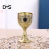 25ml Embossed Wine Goblet Premium Vintage Bronze Exquisite Royal Embossed Cup Home Decor