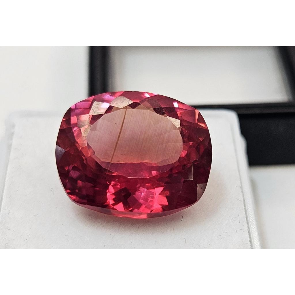 Natural Padparadscha Sapphire 17-18 Ct Cushion Cut Certified Beautiful Gemstone