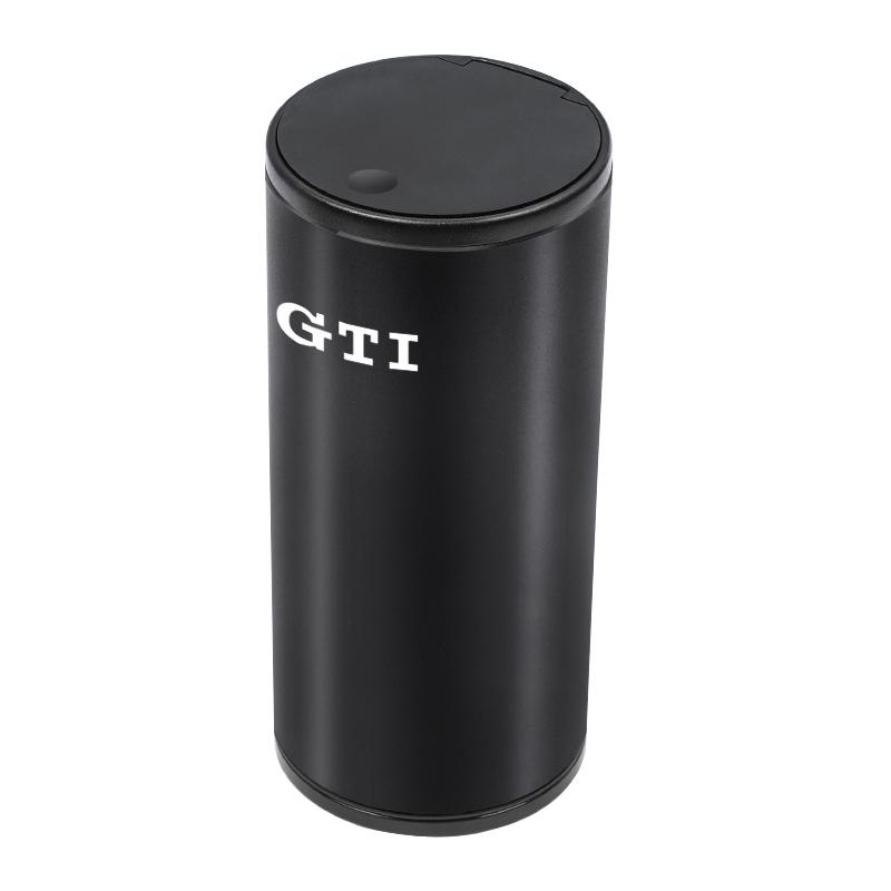 WGLRK1 Portable Car Garbage Cup Aluminum Alloy Trash Can Ashtray For VW GTI Polo Golf Passat Tiguan Arteon Touareg CC Taigo Caddy Jetta
