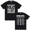 Футболка Bruno Mars "The Romantic Tour" 2026 с двусторонней печатью, унисекс, список дат концертов, фанатский мерч, 100% хлопок, винтажный стритвир, оверсайз