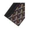 Goyard Кардхолдер Saint-Sulpice с геометрическим узором, напечатанный на холсте и телячьей коже, с цветовыми блоками, унисекс, цвет-1, цвет-2, цвет-3. STSULPPMLTY