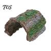 Reptile Supplies for Tanks Hideout Cave, Tree Trunk Gecko Lizard Realistic Arched Habitat Decoration Bark Hideaway Spiders Tortoises Tank Terrarium