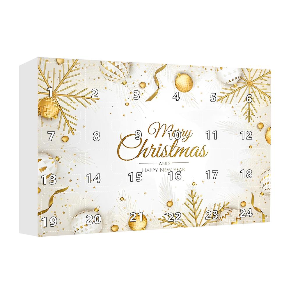 3D Ювелирный Адвент-календарь для взрослых женщин, 24-дневный Рождественский календарь обратного отсчета, Ожерелье, кольцо, серьги, браслет, Рождественский сюрприз-подарок