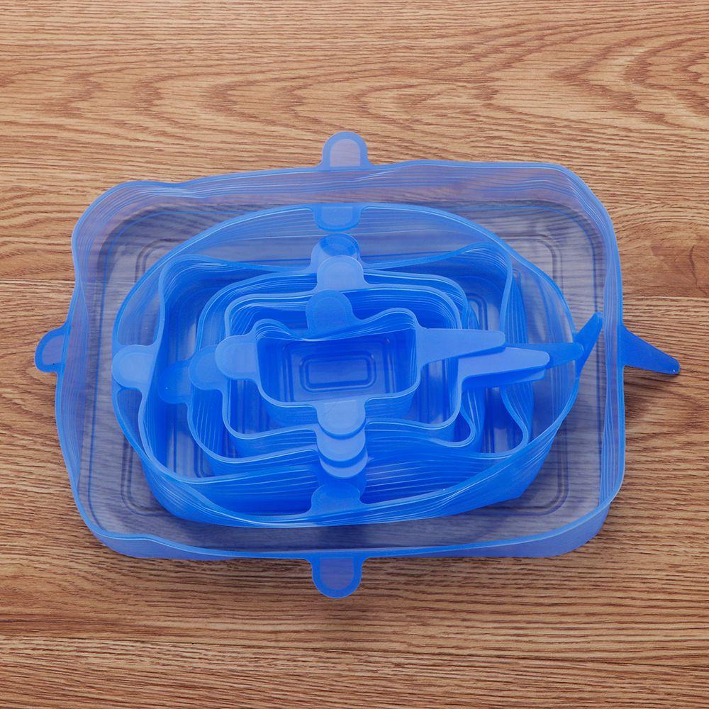 Cookware Keeping Fresh Lids Seal Food Fresh Round Square Stretch Suction Silicone Lid Bowl Cover
