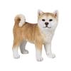 Убия Акита Собака Стоящая Лицом вправо х х 13см Кукла Фигурка Украшение Животное Садовое Украшение Собака H19009 (Маленький) 13.2 6.5