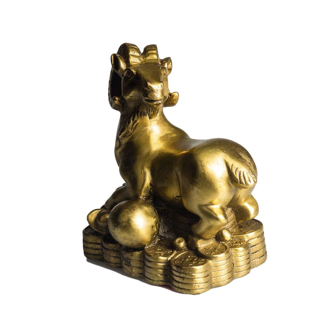 Товары фэн-шуй Деньги Овца Овца Статуэтка зодиака Зодиак Талисманы Финансовая удача Медь