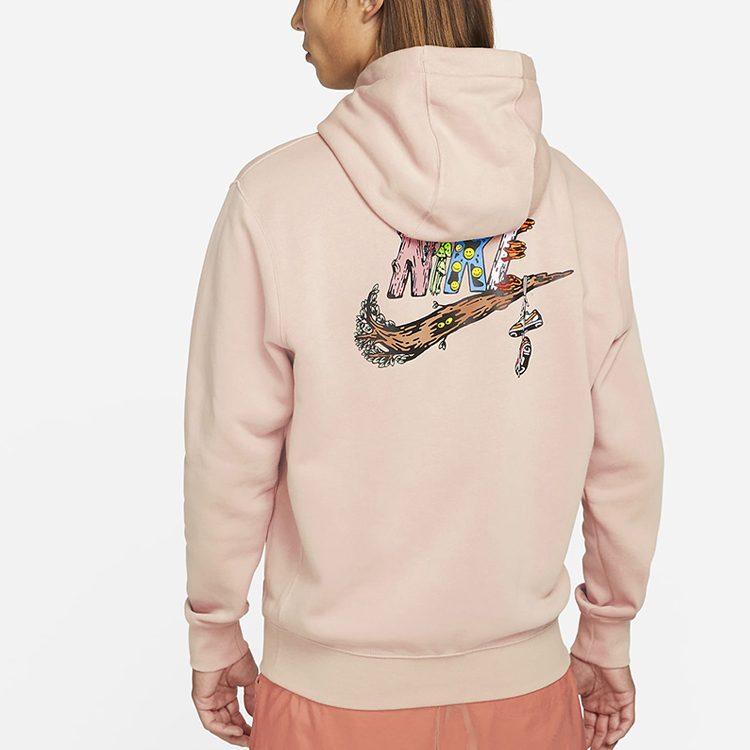 Nike Толстовки Мужские Розовые С Капюшоном Утепленные Обычные DM2250-601