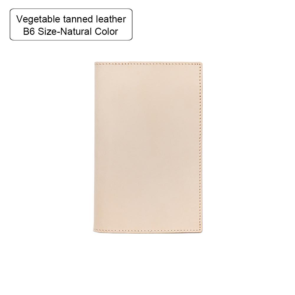 100% Genuine Leather Cover A5A6B6 Sketchbook Planner with Grid Blank Insert Retro Notebooks and Journals Diary Cover Stationery