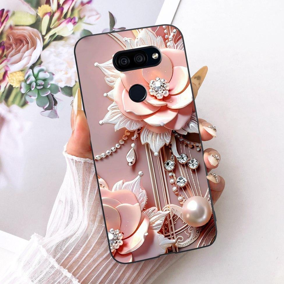 Чехол для LG K40S 2019 Чехол Эстетичный Милый Кот Модный Смешной Расписной Силиконовый Чехол для Телефона LMX430HM