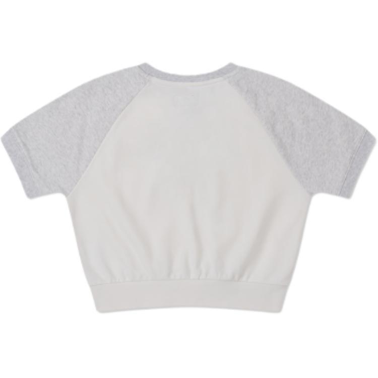 Converse RETRO CHUCK FASHION Raglan Sleeve T Shirt Women's Gray 10026384-A02
