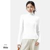 Women's Velvet High Neck Warm Turtleneck Long Sleeve Top - Autumn/Winter Base Layer