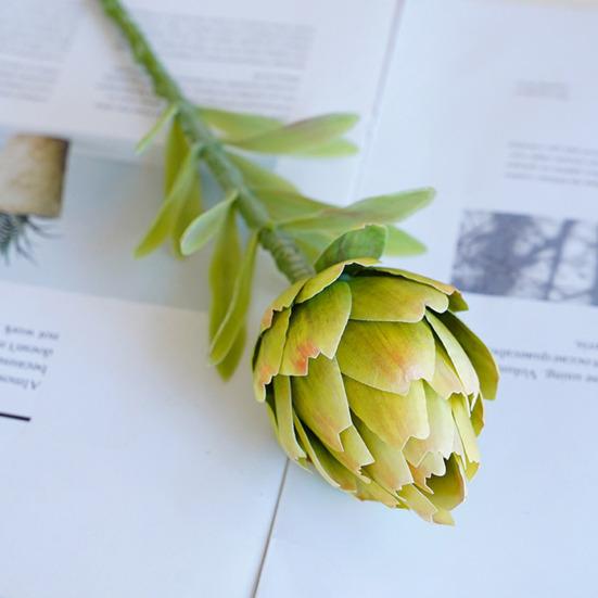Искусственные артишоки Реалистичные поддельные протеи кинароидес Домашняя Свадебная Вечеринка Настольная Центральная Композиция Цветочная Композиция В помещении На улице Искусственное Украшение Цветком
