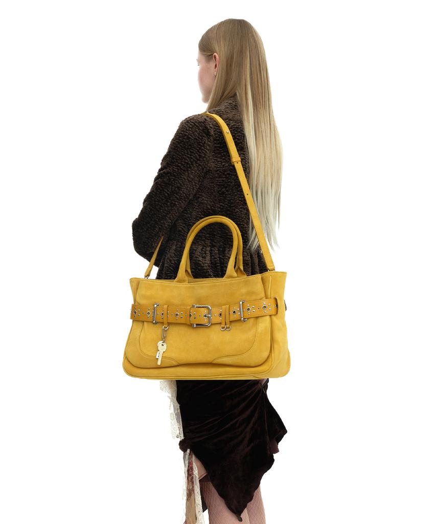 Osoi Tote Brocle [Suede Mustard Combi]
