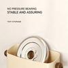 Magnetic Refrigerator Shelf Side Storage Box No-Drill Wall-Mounted Kitchen Utensils Sundries Wrap Storage Tool Cream Style