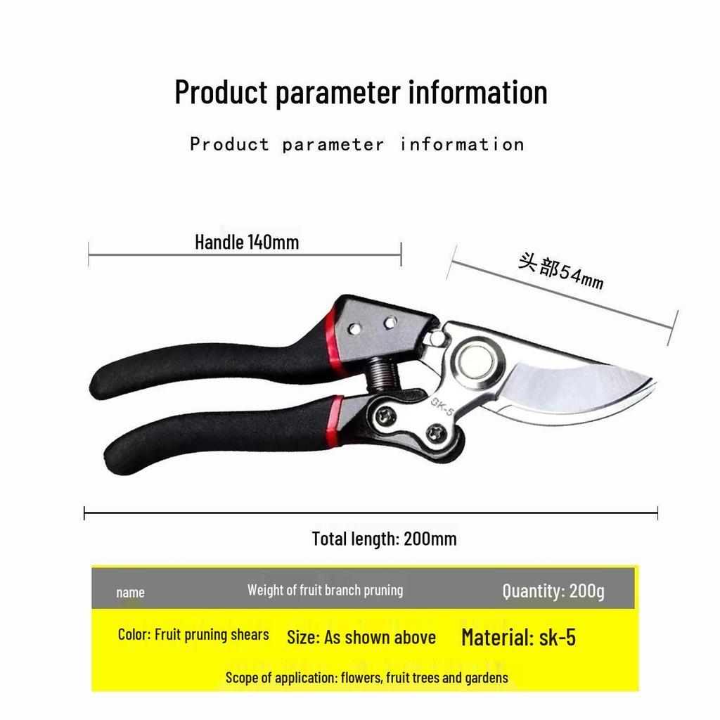 Сверхпрочные большие секаторы для толстых веток и фруктовых деревьев - Сверхпрочная, экономящая силы конструкция для садоводства и бытового использования