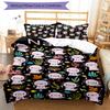 3pcs Custom Name Axolotl Bedding Set Duvet Cover Closure Includes 1 Duvet Cover & 2 Pillowcases, Soft and Comfortable for All Seasons.