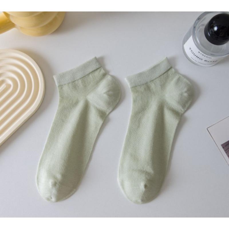 Female Summer Thin Style Breathable Moon Son Boneless Short Tube Cool Feeling Ice Socks
