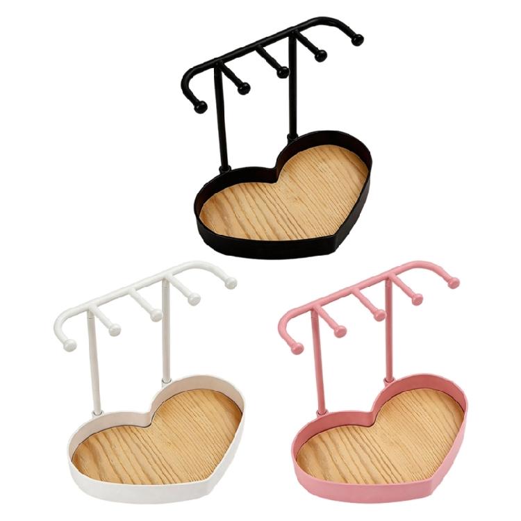 Handcrafted Jewelry Display Stand Heart Shape Bracelet Storage Holder Fashion Jewelry Rack Perfect for Stylish Storage