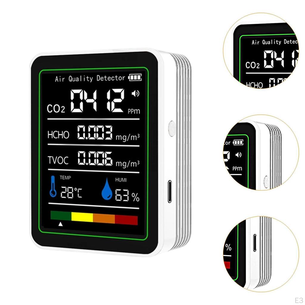 Air Quality Monitor Lightweight Portable Tester for Office Home Living Room