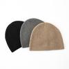 Cashmere Autumn and Winter New Men's High End Solid Color Windproof Thickened Warm Fashion Knitted Casual Hat