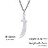 Imam Ali Zolfikar Sword Necklace Pendant Stainless Steel Men'S Amulet Islamic Muslim Jewelry Gift